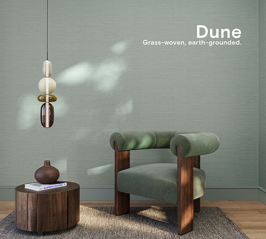 Dune: Grass-woven, earth-grounded.