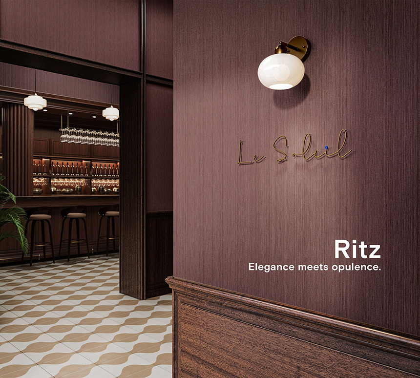 Ritz: Elegance meets opulence.