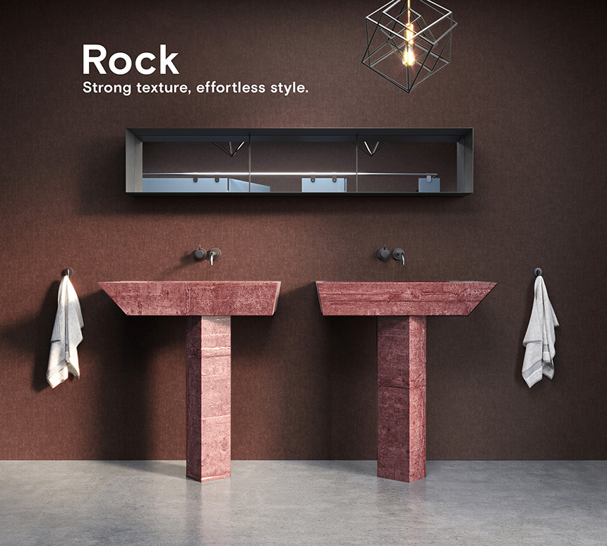 Rock: Strong texture, effortless style.